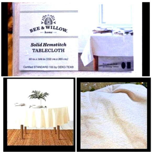 Holiday Tablecloth VARIOUS SIZES IN  Vanilla ICE GOLD GORGEOUS - Picture 7 of 10